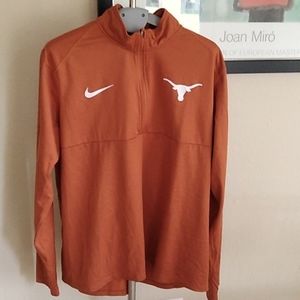 Nike Men’s Longhorns Burnt Orange Quarter-Zip Pullover